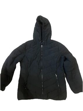 Ralph Lauren Black Puffer Jacket with Hood